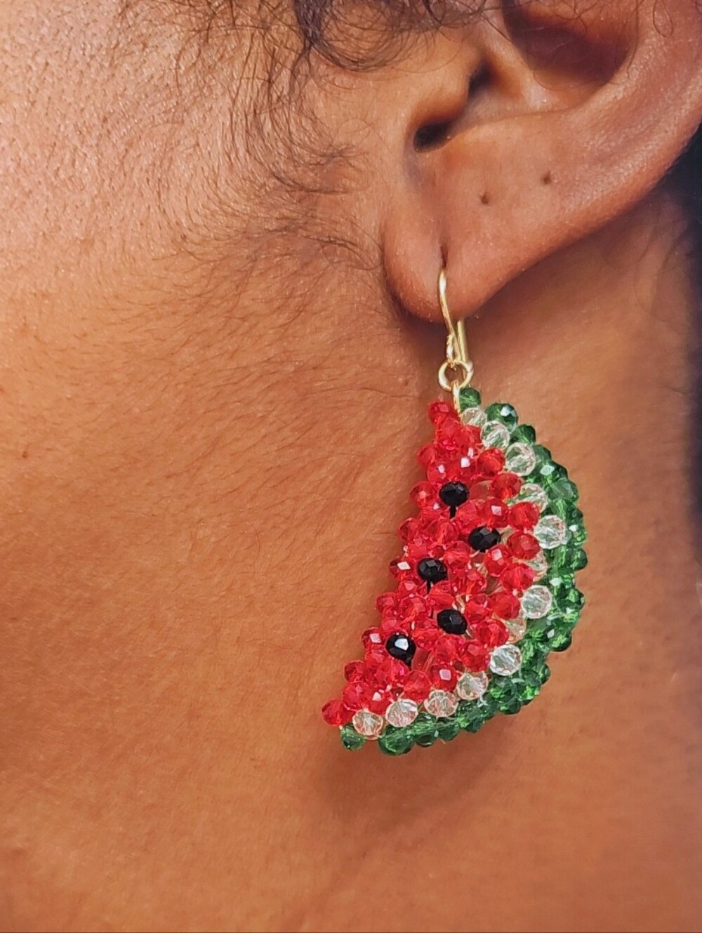 Watermelon Slice Earrings